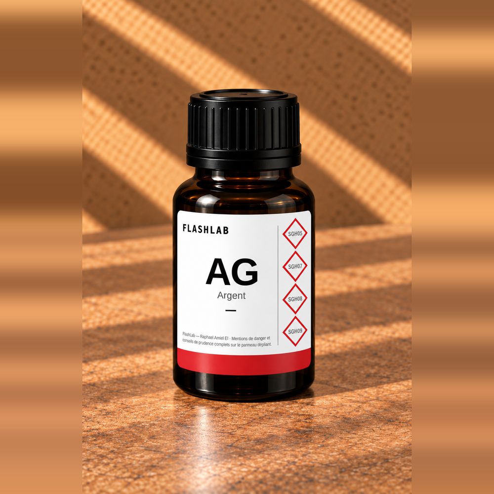 Réactif argent — eau de touche