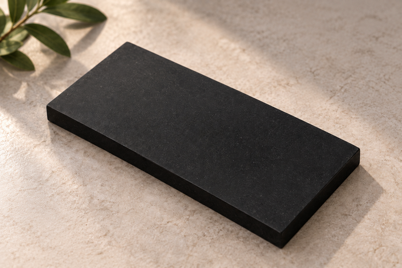 Pierre de touche naturelle noire mate FlashLab